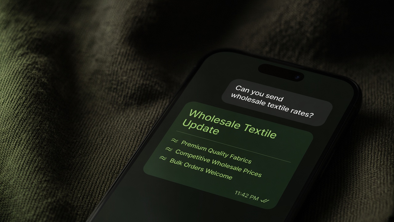 Tekstil WhatsApp yazışması